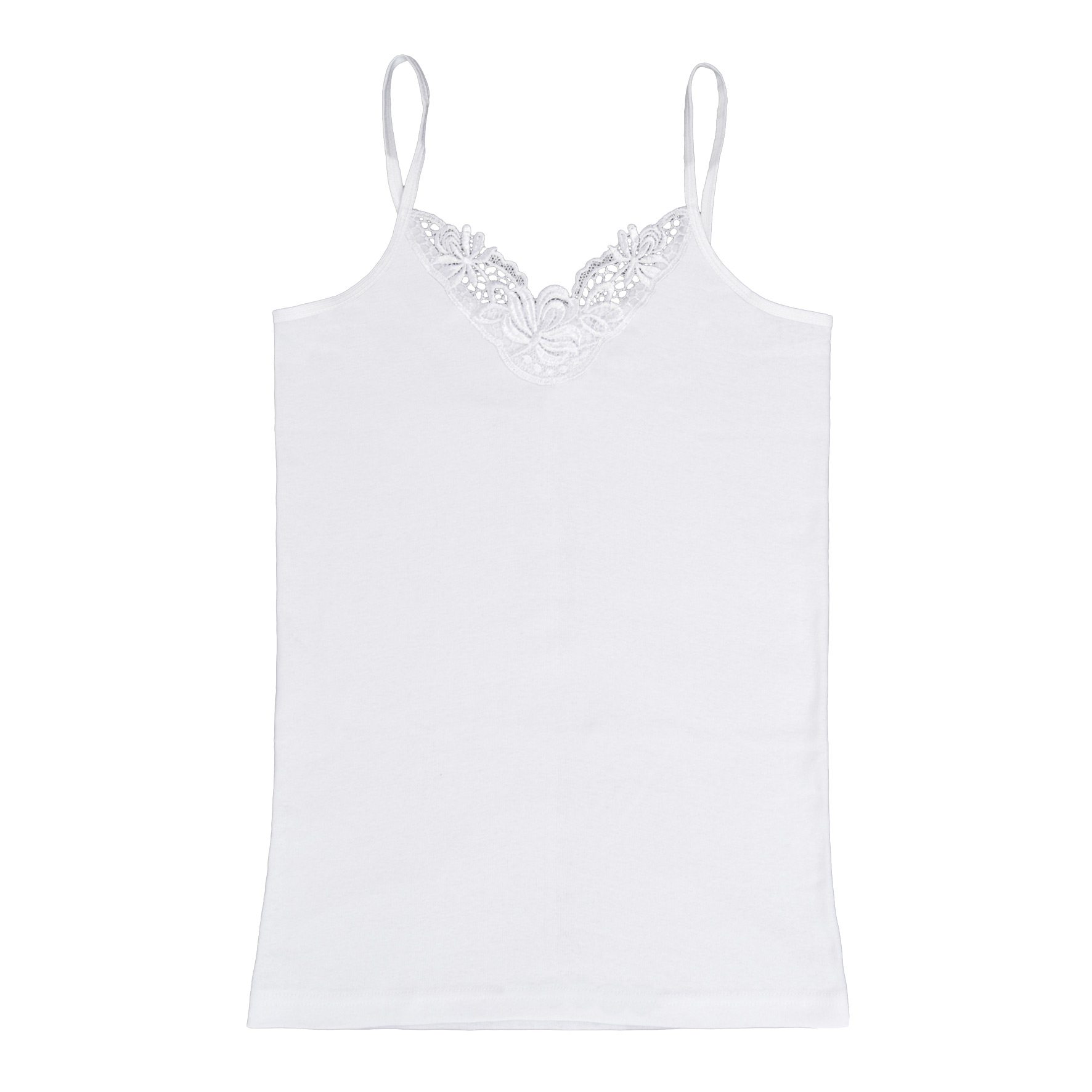 Damen-Spaghetti-Hemd-2er-Pack-gekaemmte-BW-Spitze