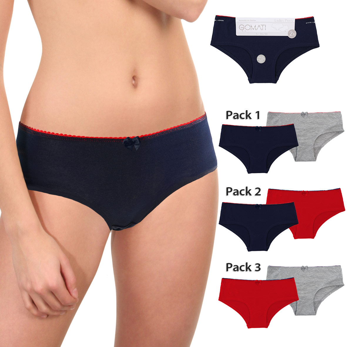 Damen-Panty-2er-Pack-BW-EL-Farbkontrast