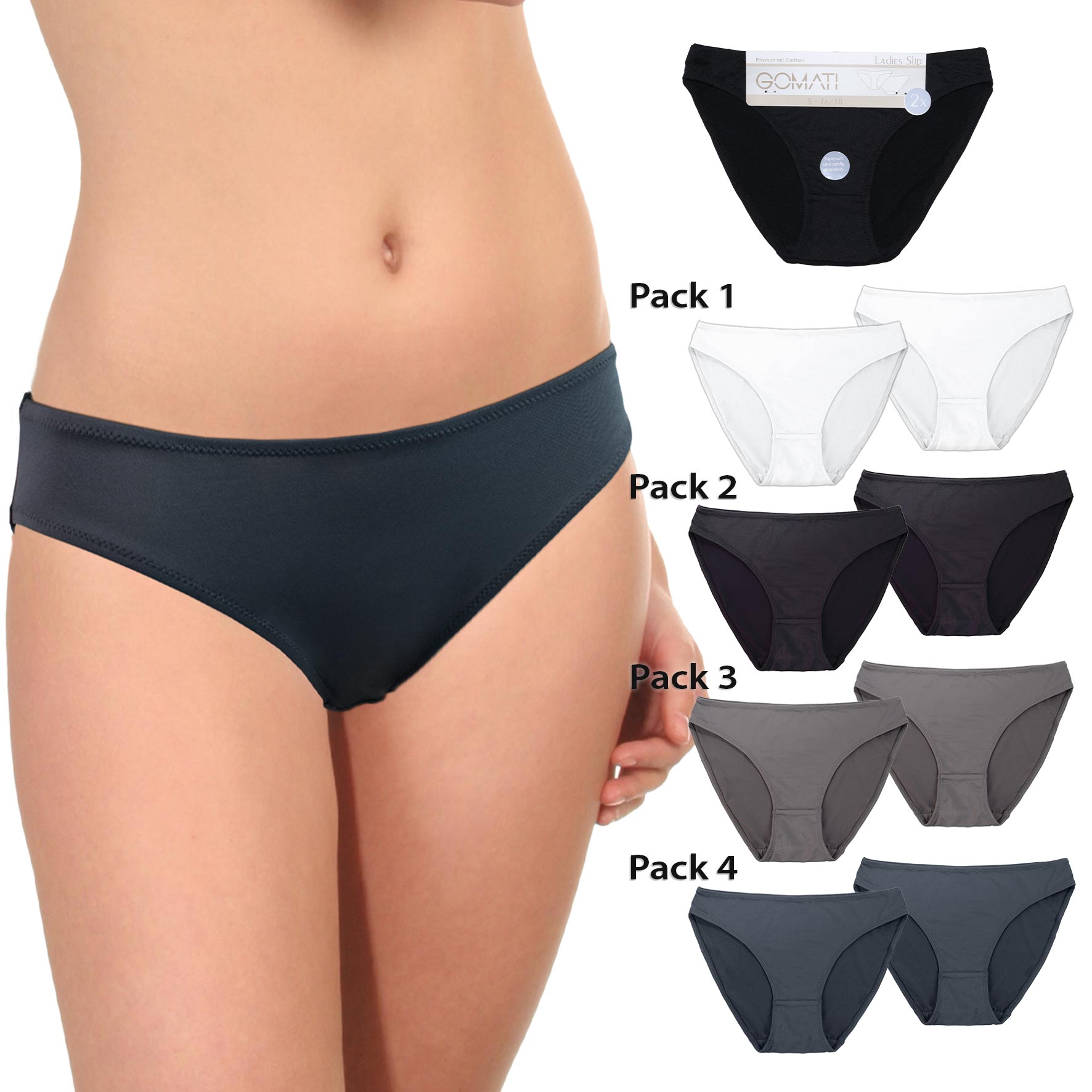 Damen-Rioslip-2er-Pack-Microfaser-Basic