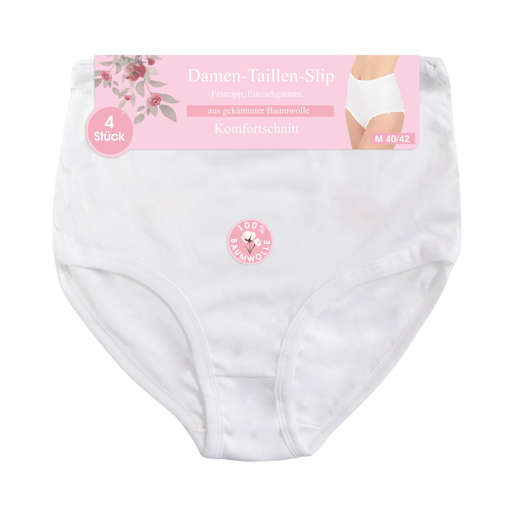 Damen-Taillenslip-4er-Pack-BW-gekaemmt-o~-Seitenaht