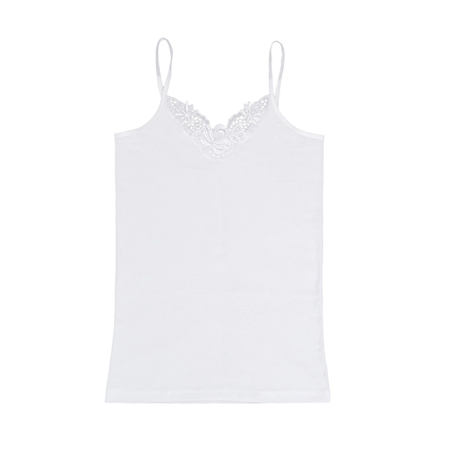 Damen-Spaghetti-Hemd-2er-Pack-gekaemmte-BW-Spitze