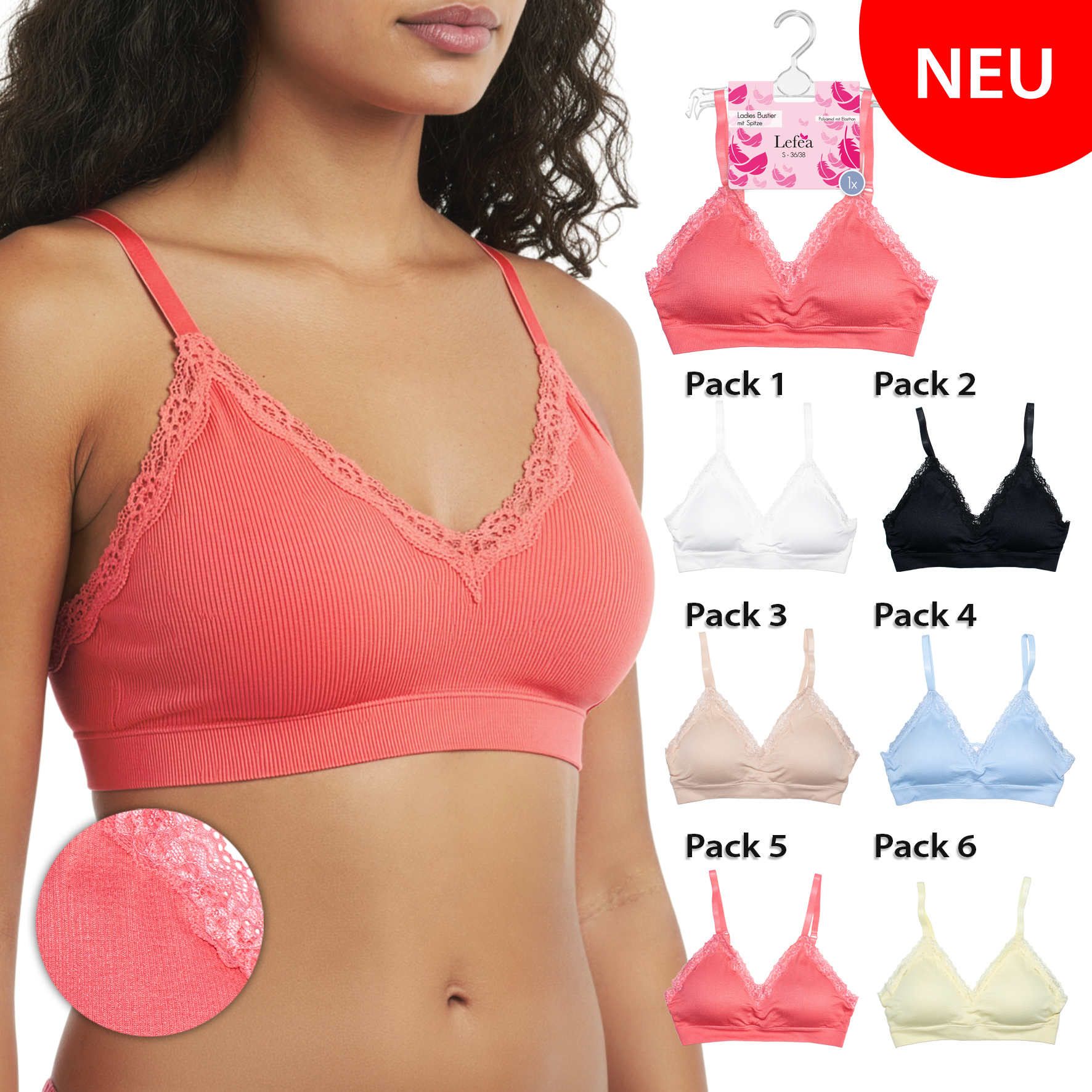 Damen-Bustier-einzeln-Seamless-Spaghetti-Rippe-+-S