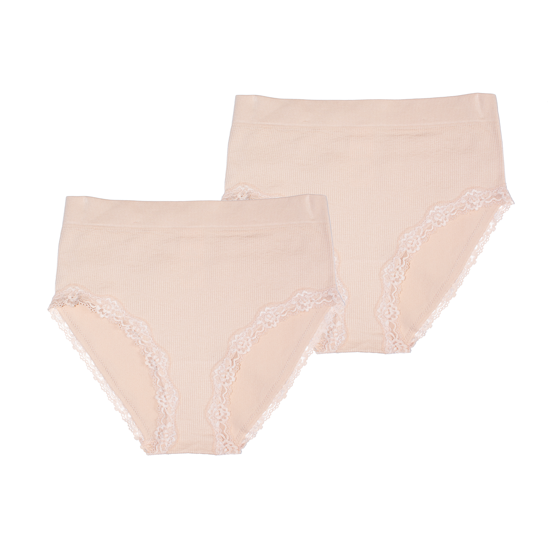 Damen-Taillenslip-2er-Pack-Seamless-Spitze