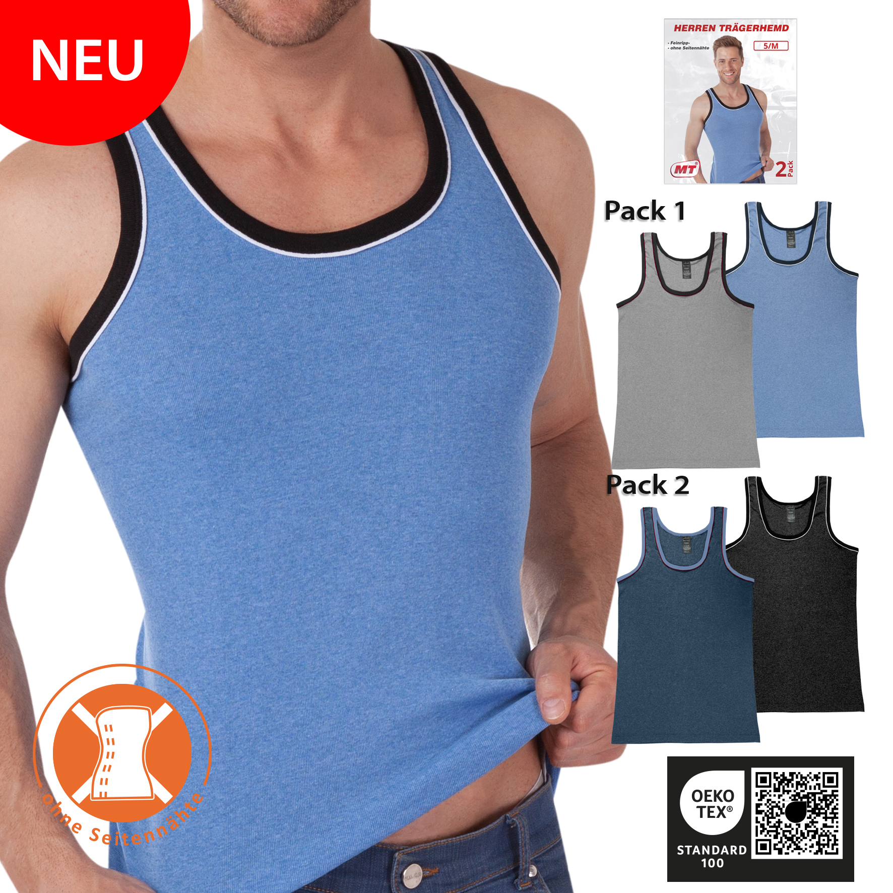 Herren-Hemd-2er-Pack-Paspelierung-Feinripp