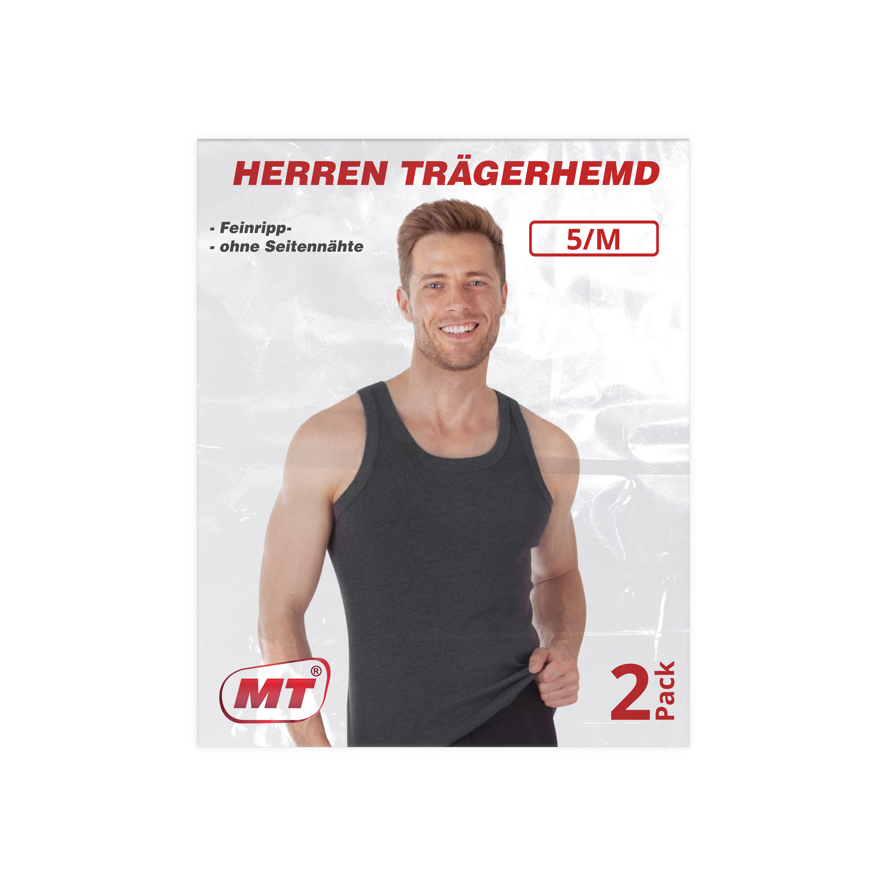 Herren-Hemd-2er-Pack-uni-melange-Feinripp