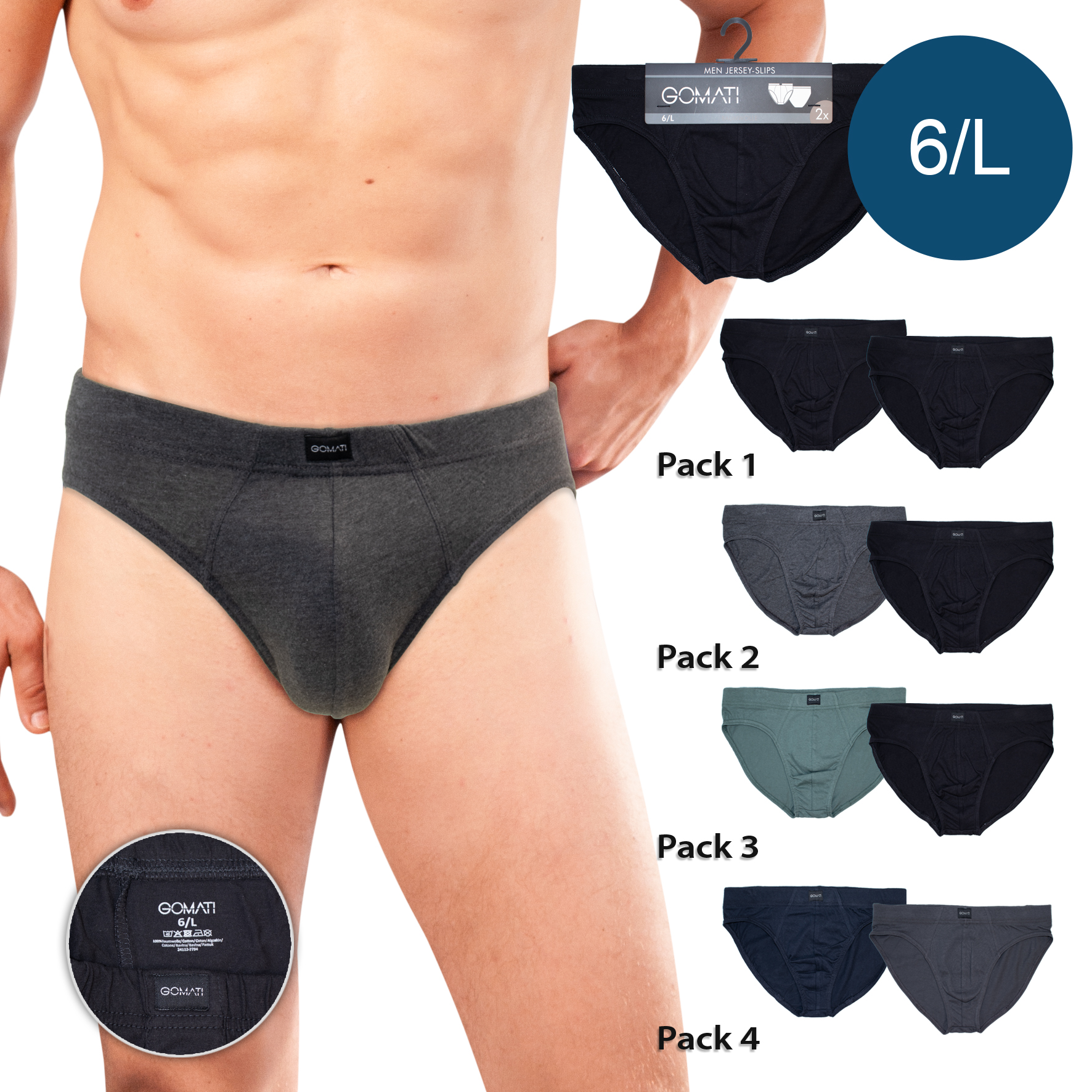 Herren-Slip-2er-Pack-Single-Jersey