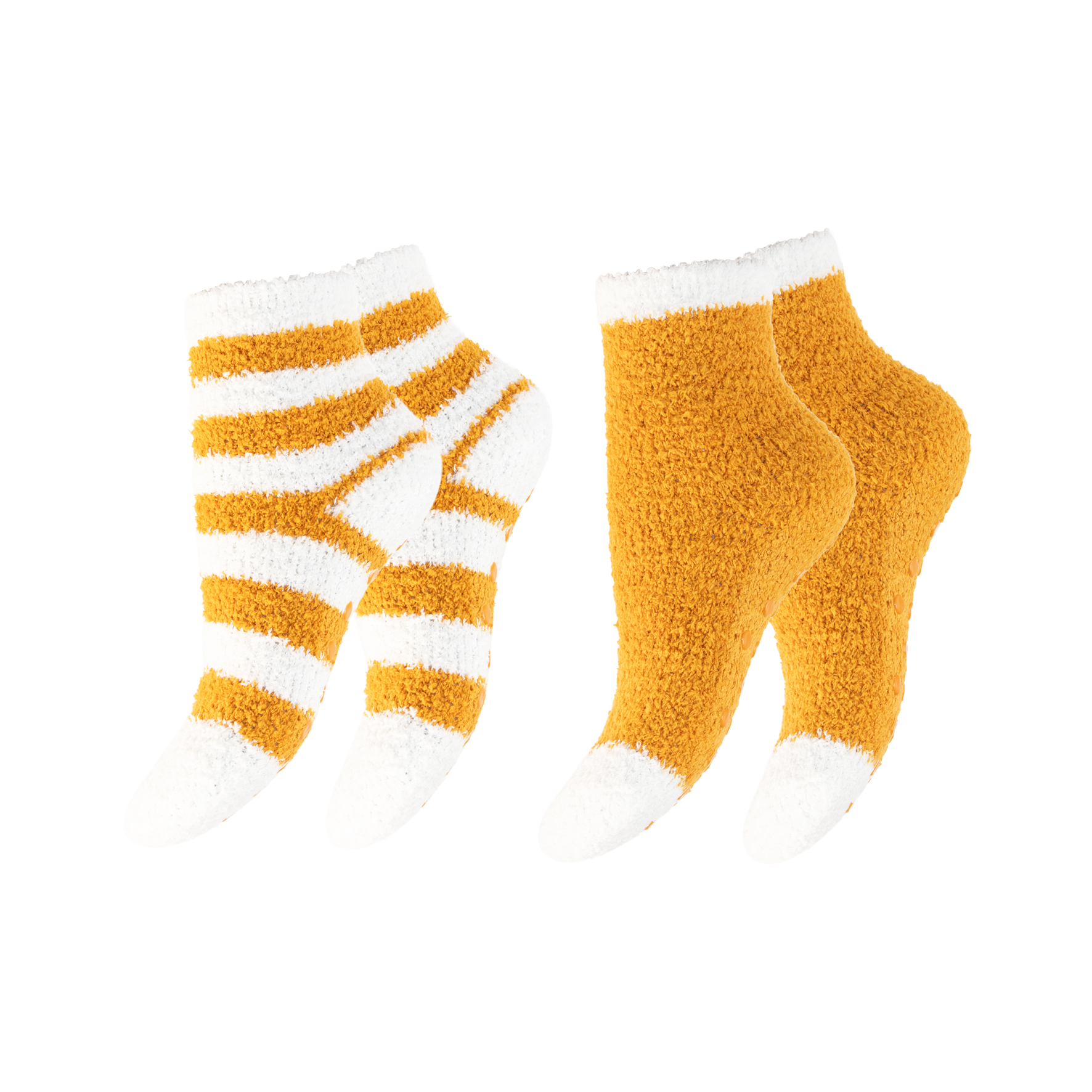 Kinder-Kuschelsocken-2er-Pack-Pluesch-ABS-gestreift
