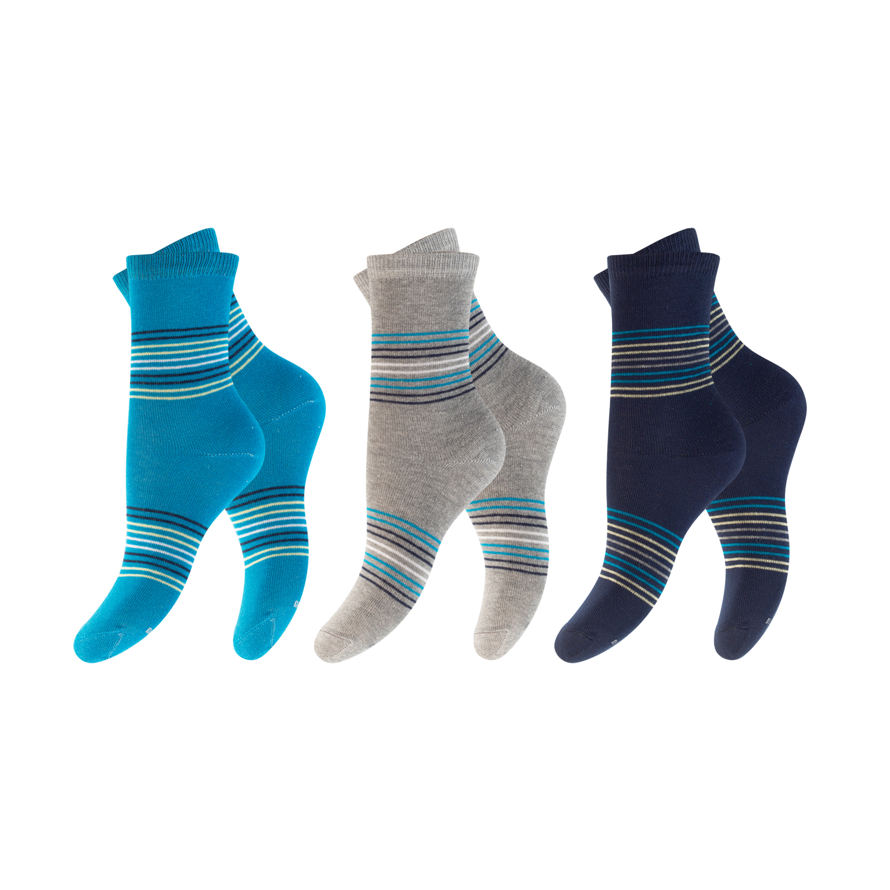 Kinder-Socken-3er-Pack-BW-EL-Ripp-Bund-geringelt