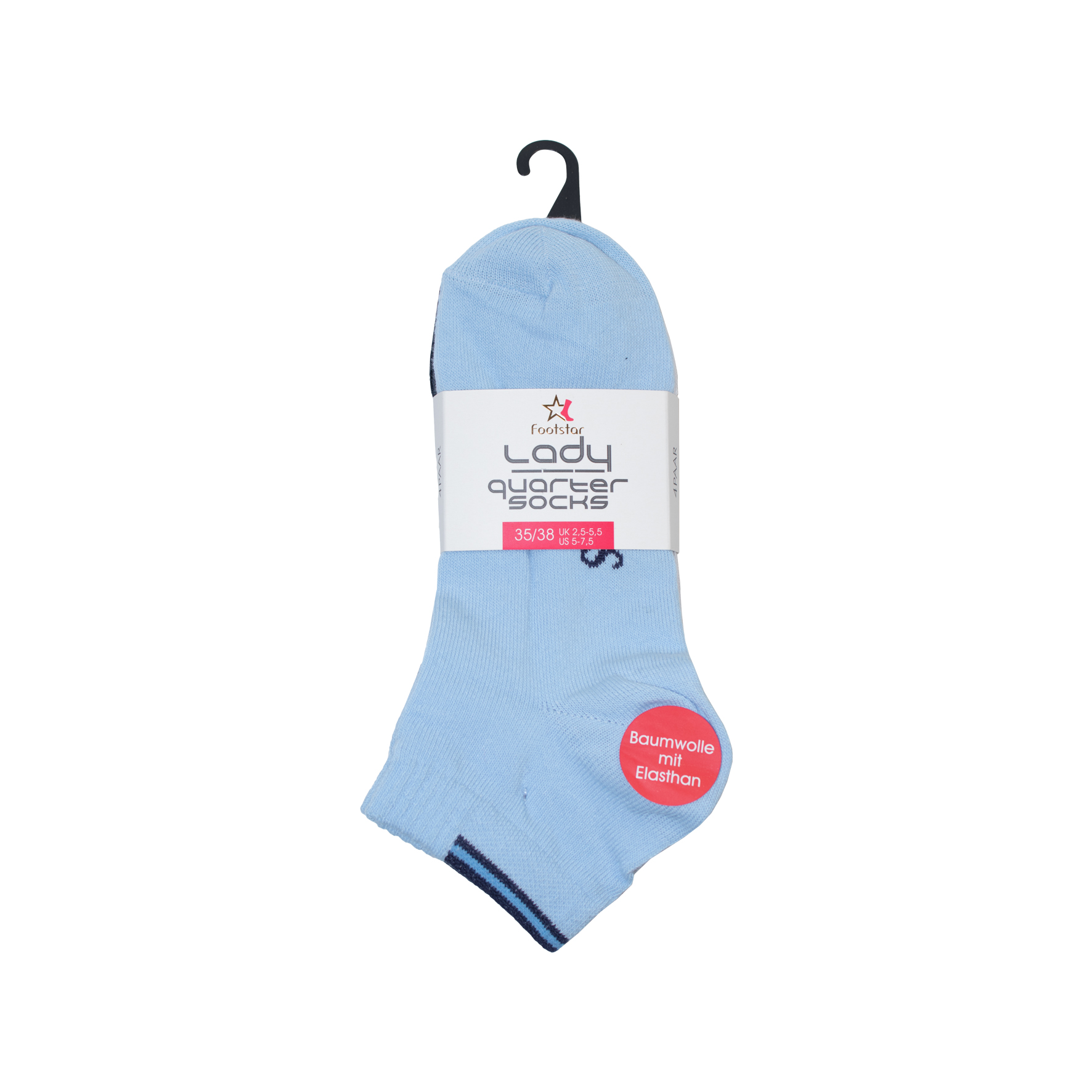 Damen-Socken-Kurzschaft-4er