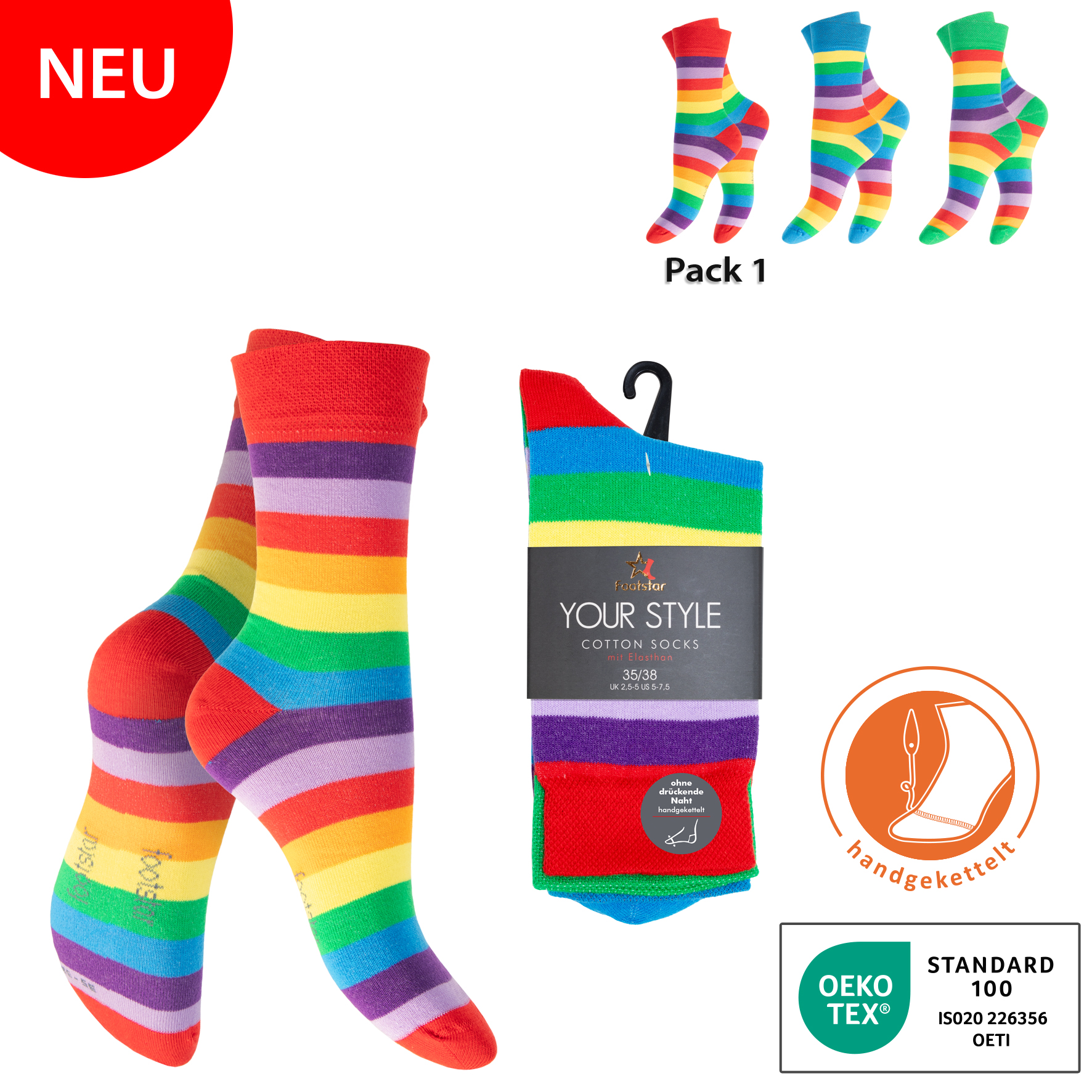 Damen-Socken-3er-Pack-BW-EL-Piqu~~-Bund-Streifen