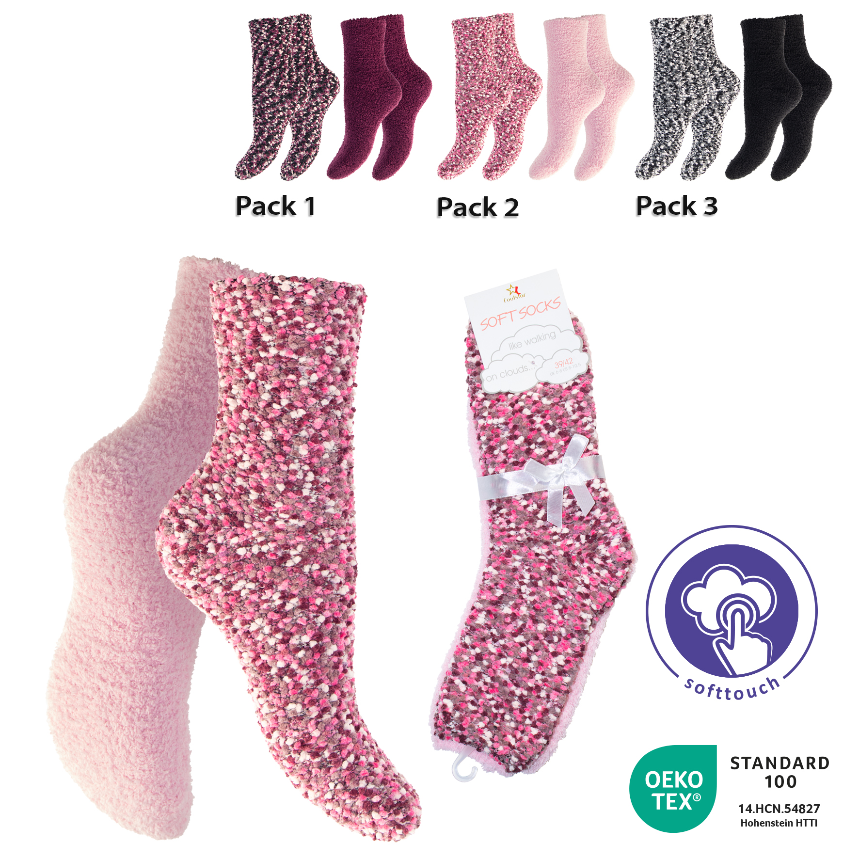 Damen-Kuschelsocken-2er-Pack-PES-EL