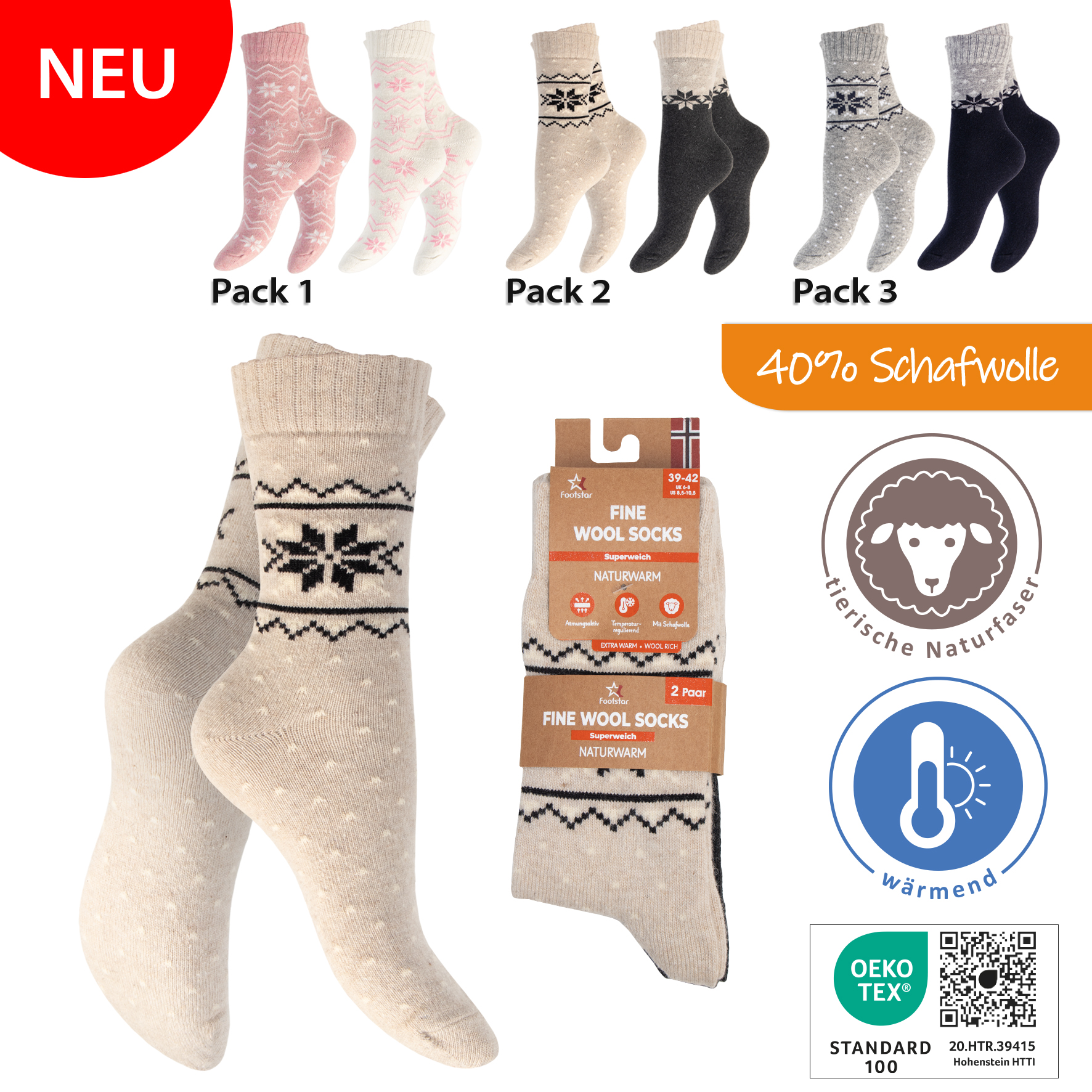 Damen-Softwoll-Socken-2er-pack