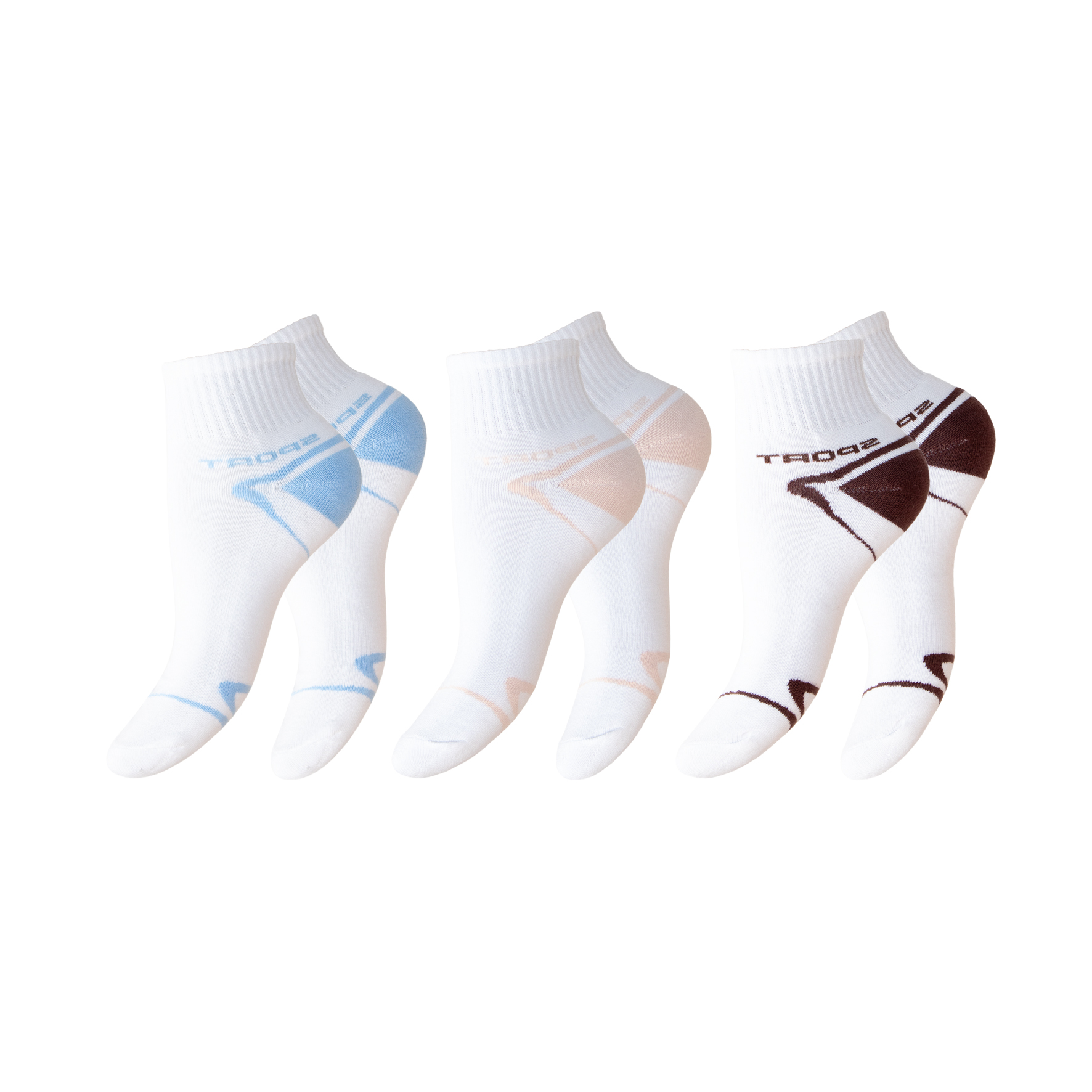 Damen-Kurzschaftsocken-3er-Pack-BW-EL-Ripp-Bund