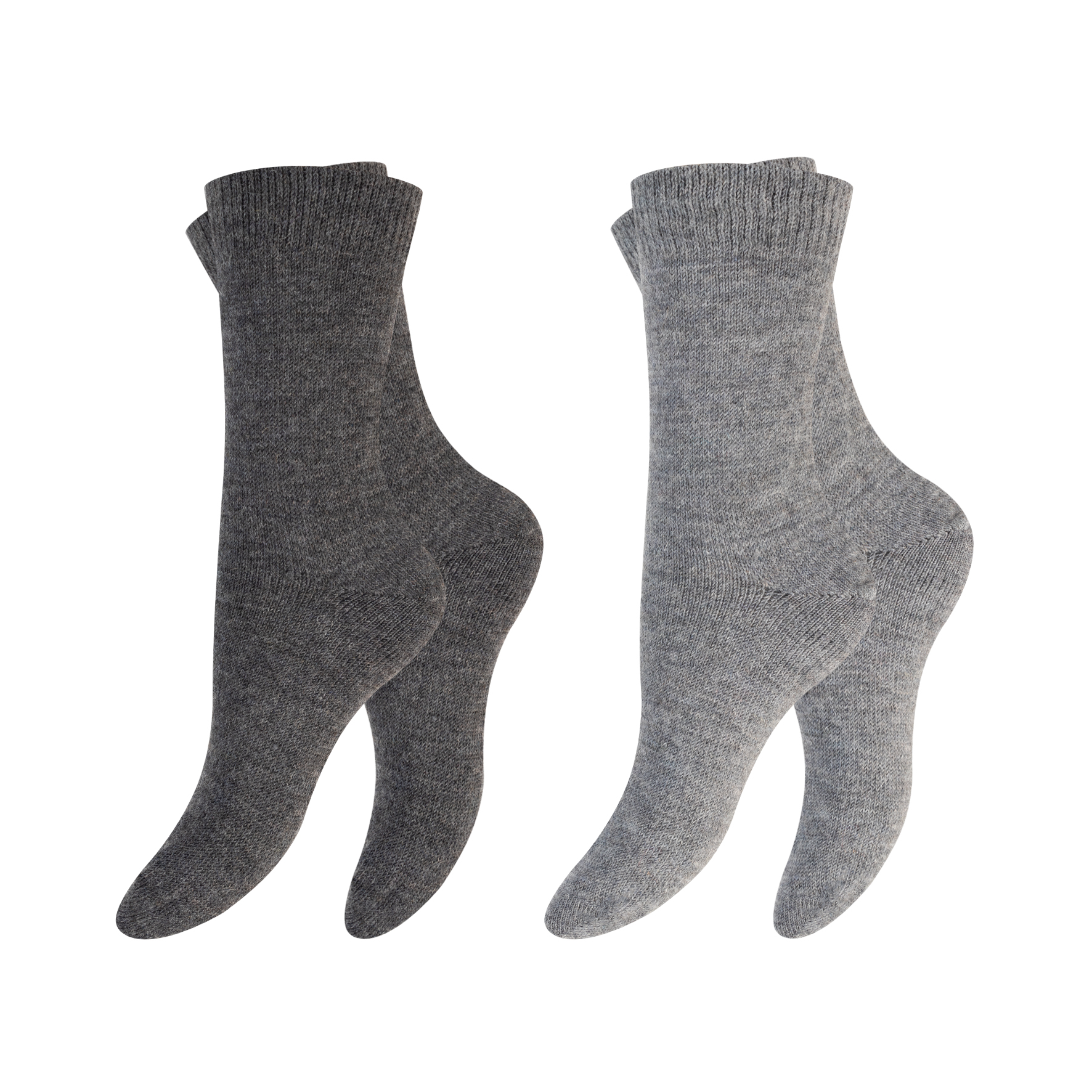 Unisex-Wollsocken-2er-Pack-mit-Schafs--Alpakawolle