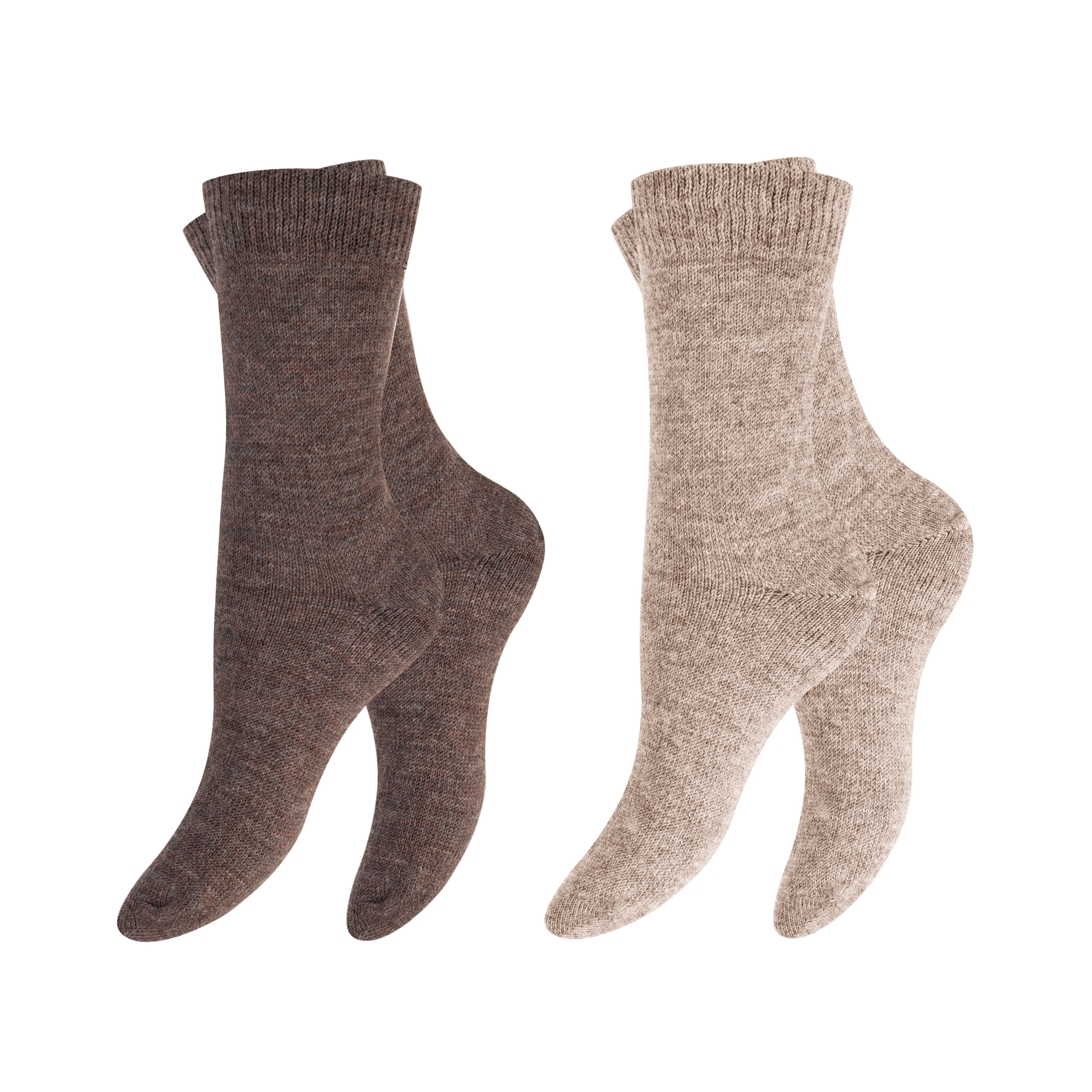 Unisex-Wollsocken-2er-Pack-mit-Schafs--Alpakawolle