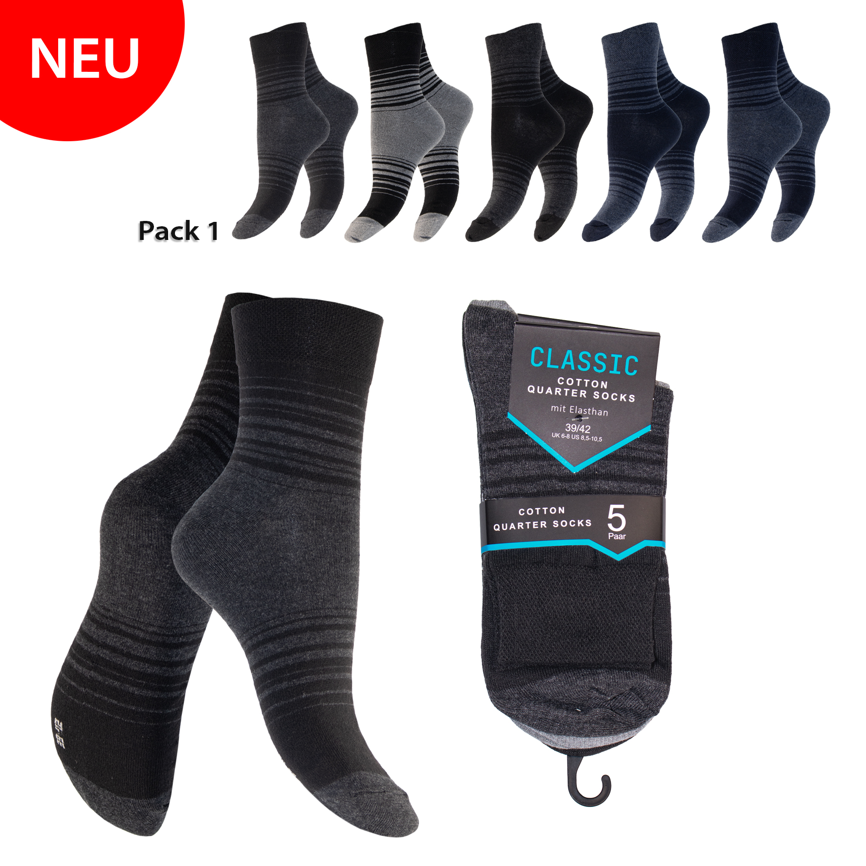 Herren-Kurzschaftsocken-5er-Pack-BW-EL-Piqu~~-Bund