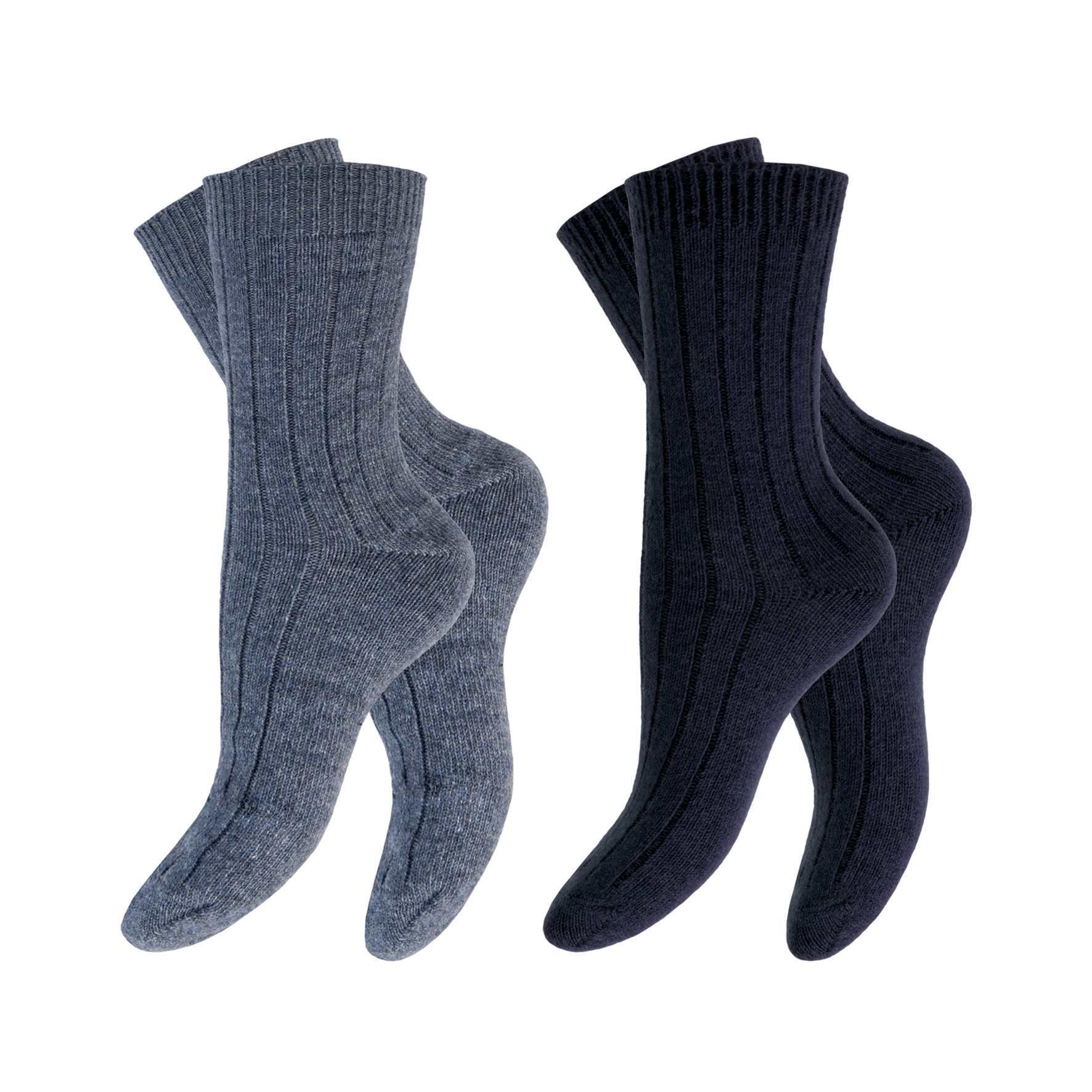 Herren-Lounge-Wear-Woll-Socken-2er