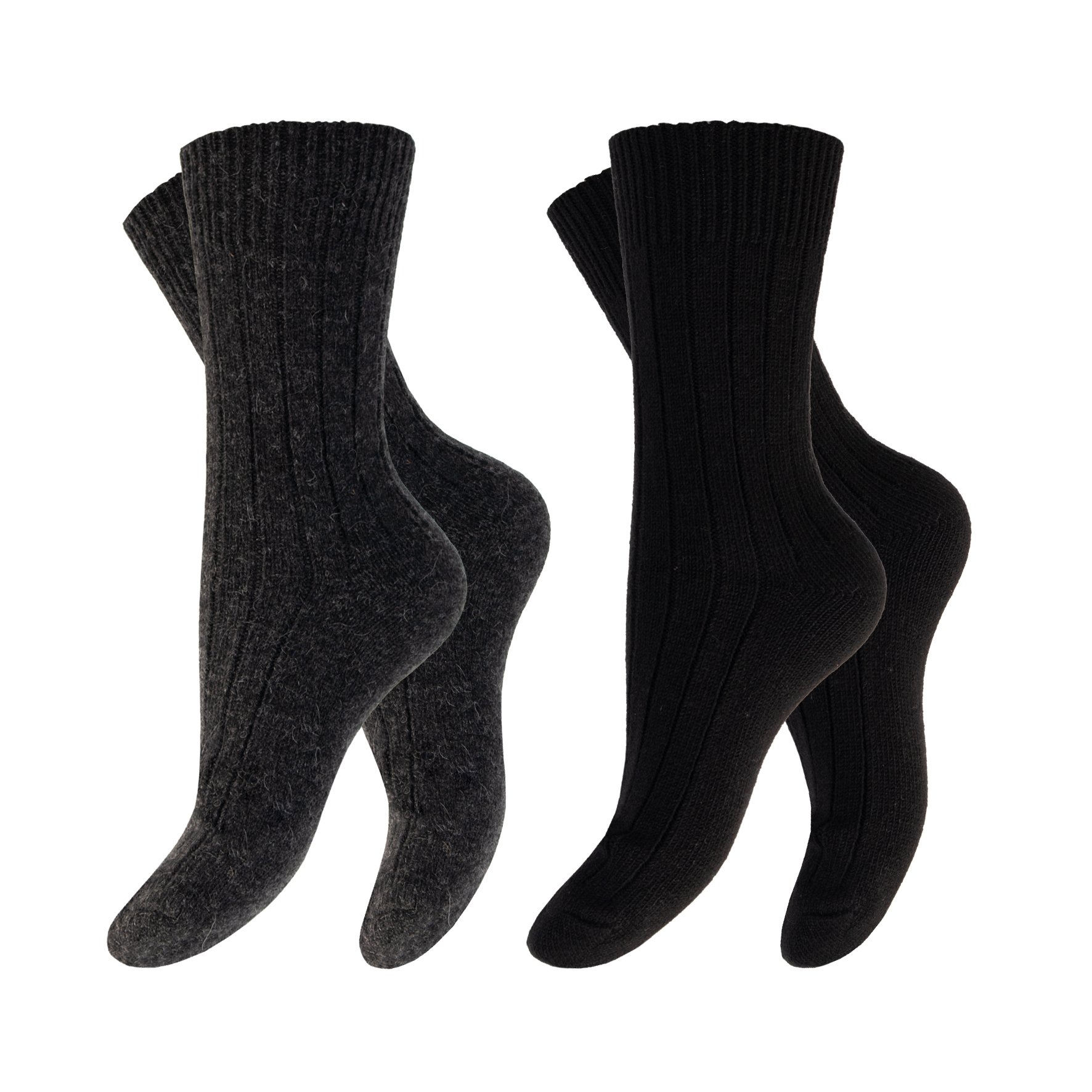 Unisex-Woll-Socken-2er-Pack