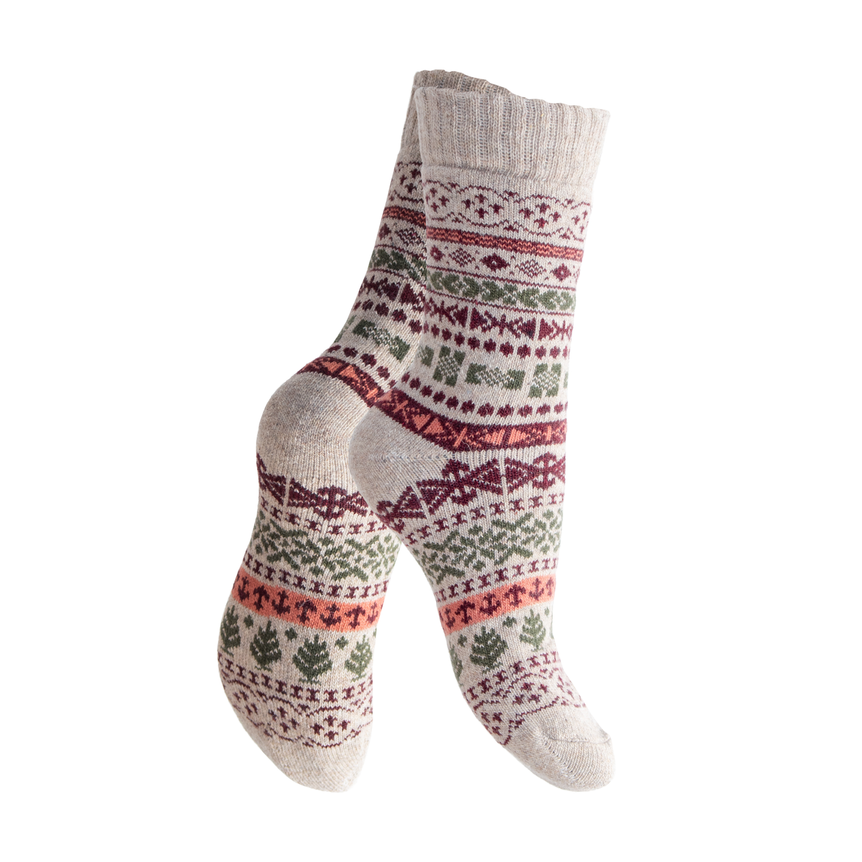 Unisex-Hygge-Woll-Socken-(Strickfrottee)-1er