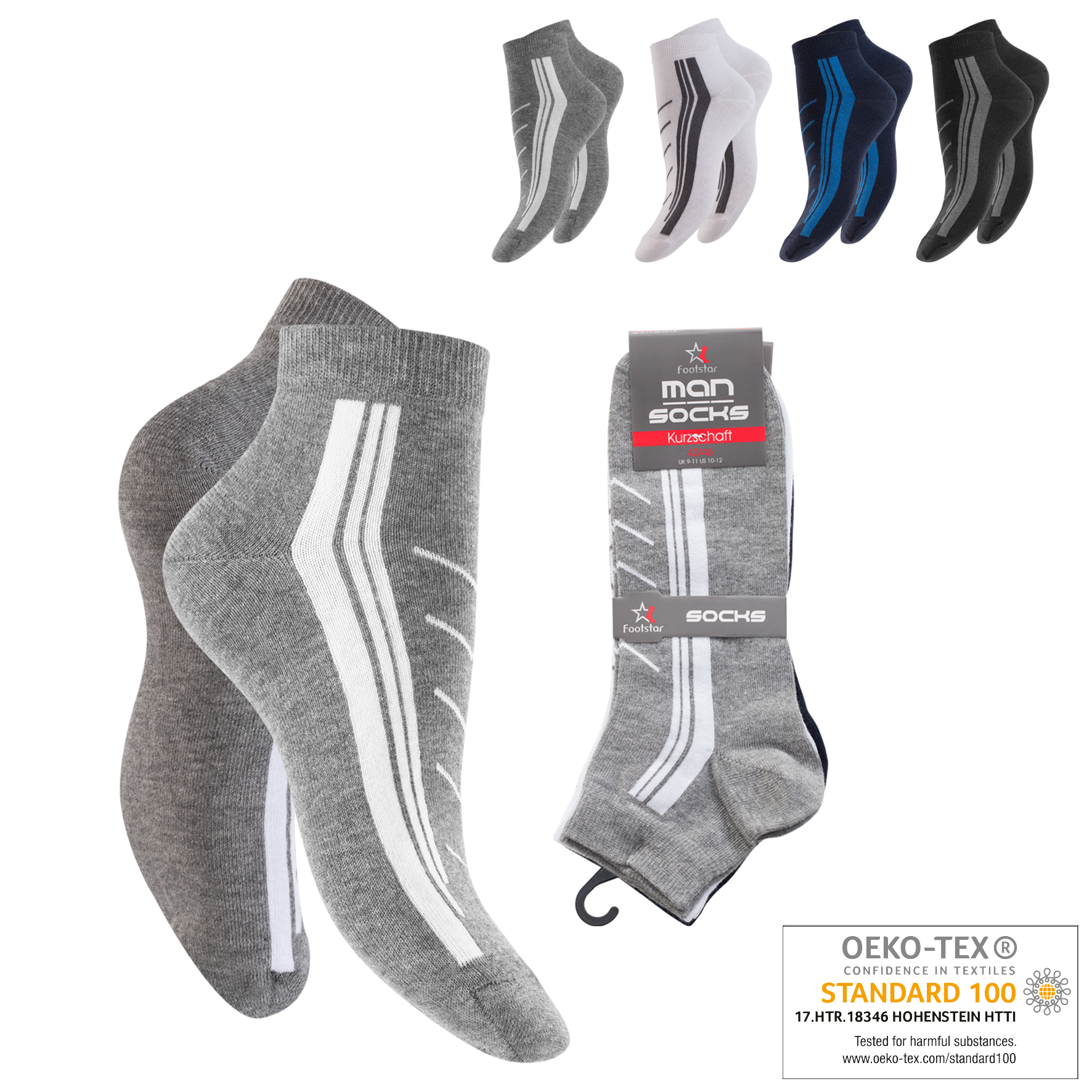 Herren-Kurzschaftsocken-4er-Pack-BW-EL-Oeko-Tex
