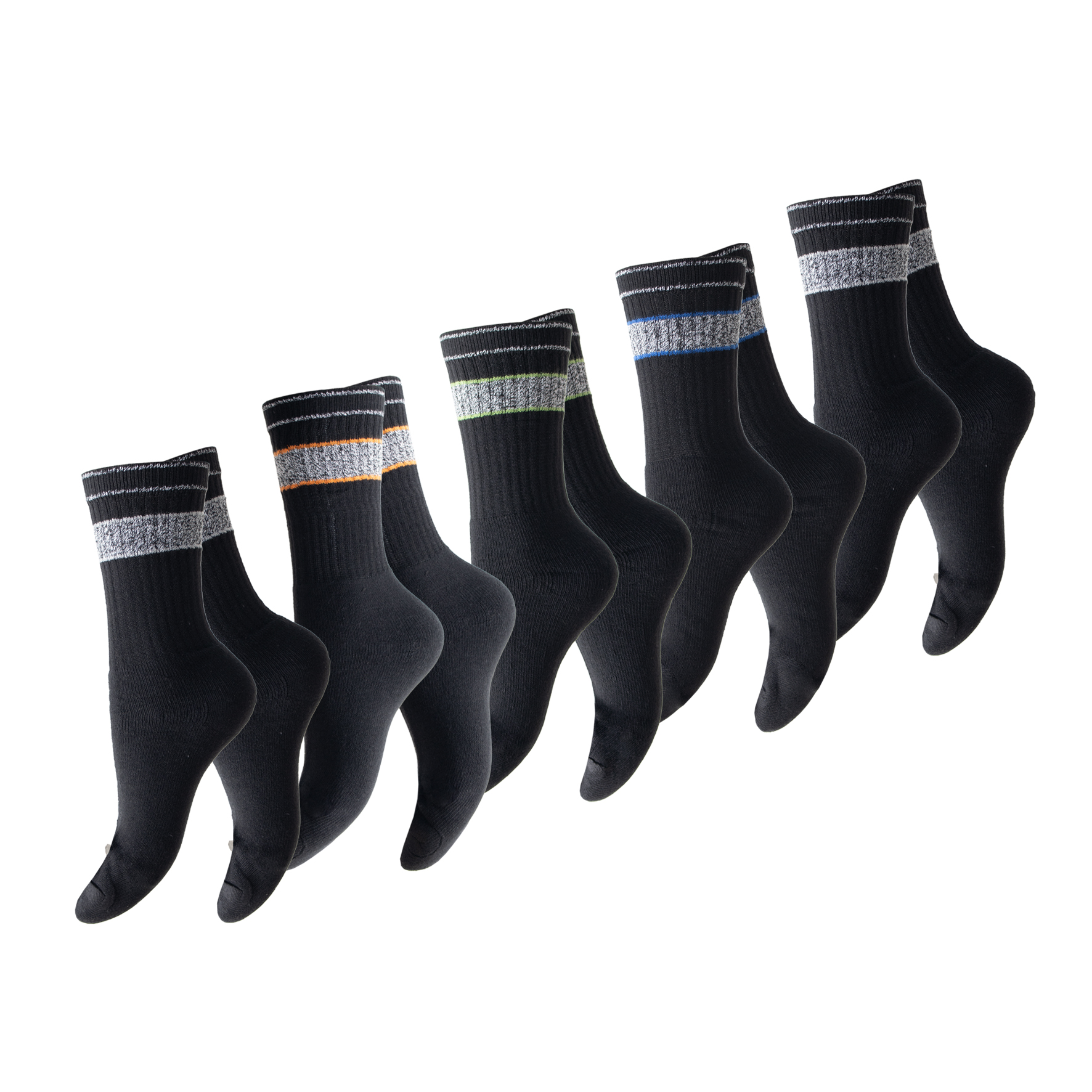 Herren-5er-Pack-Tennis-Socken