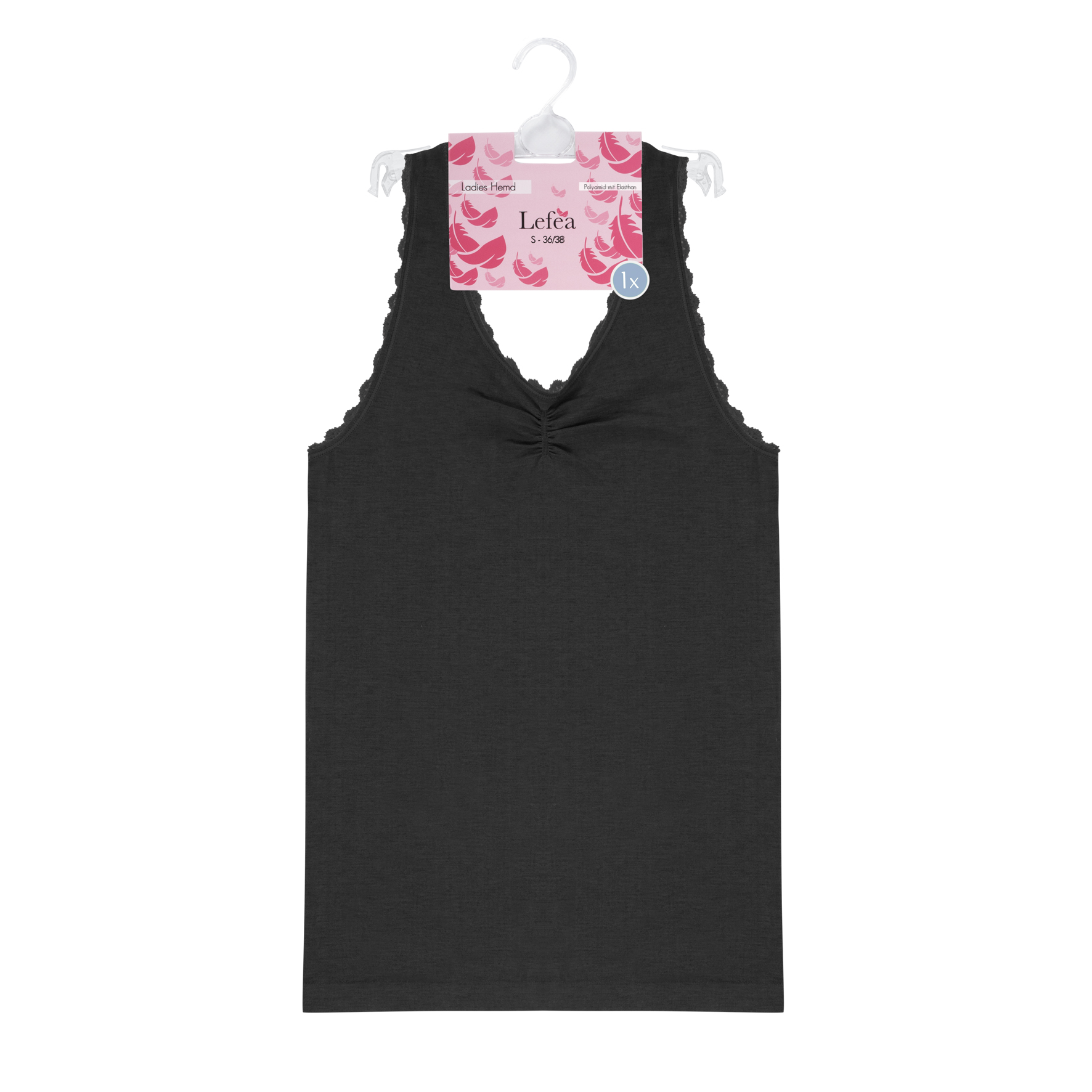 Damen-Hemd-einzeln-Seamless-Spitze-36-38