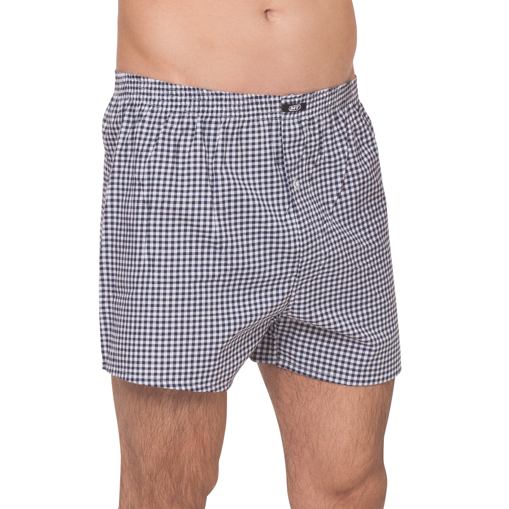 Herren-Boxershorts-3er-Pack-Webgummi-Popelin