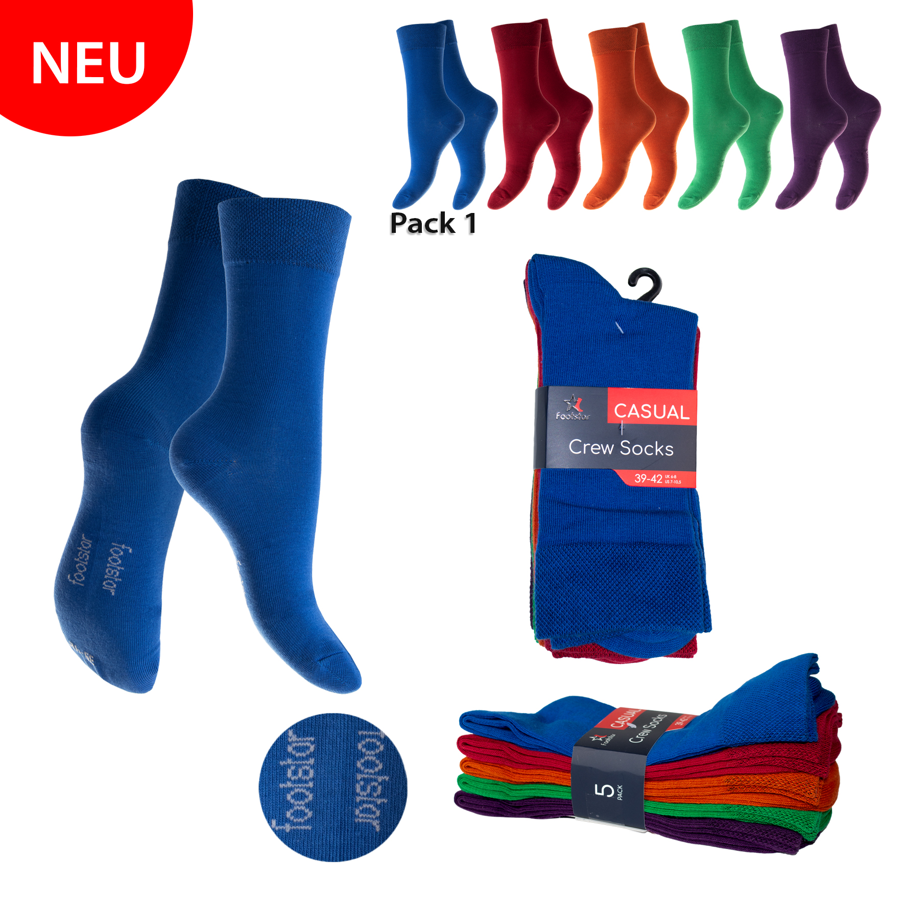 Sneak-it-Socken-5er-Pack