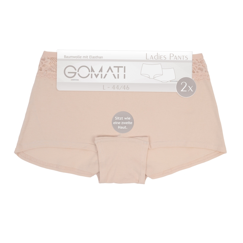 Damen-Pants-2er-Pack-BW-EL-Spitze