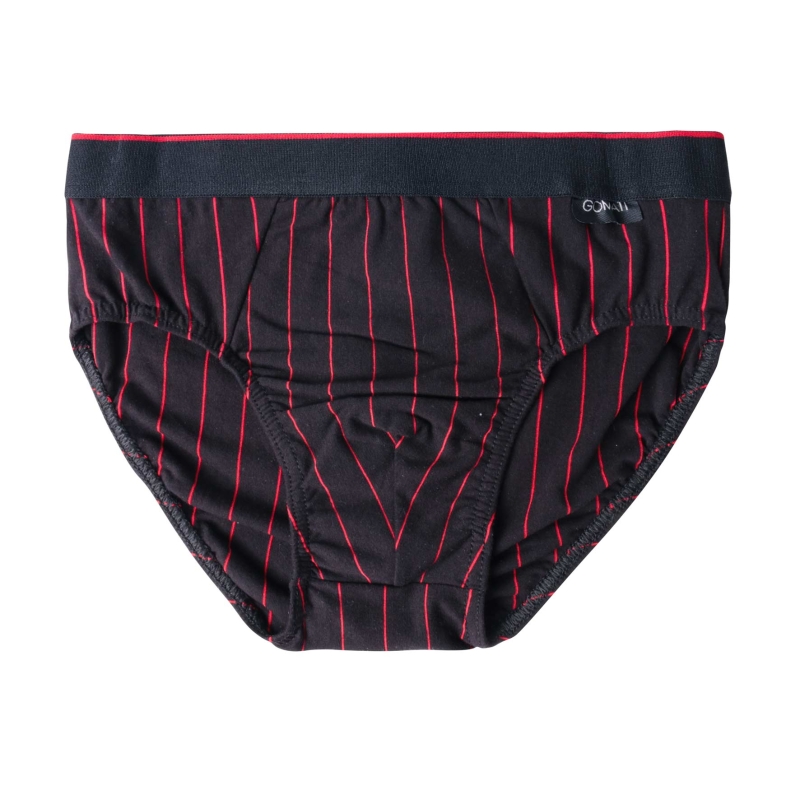 Herren-Slip-1er-Pack-BW-EL-Webgummi-gestreift