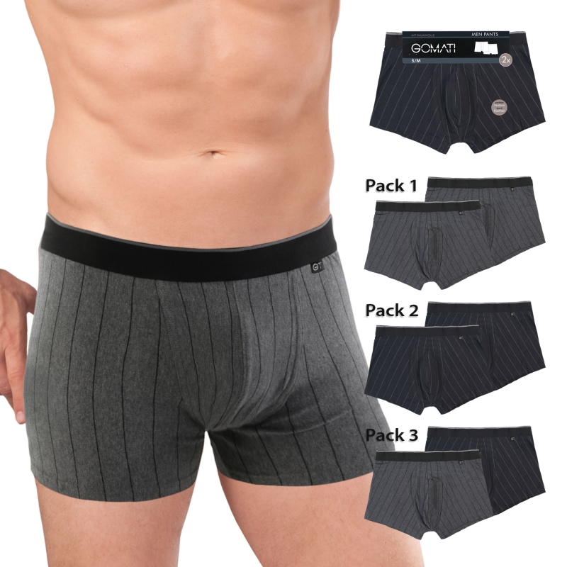 Herren-Pants-2er-Pack--BW-EL-Webgummi-gestreift