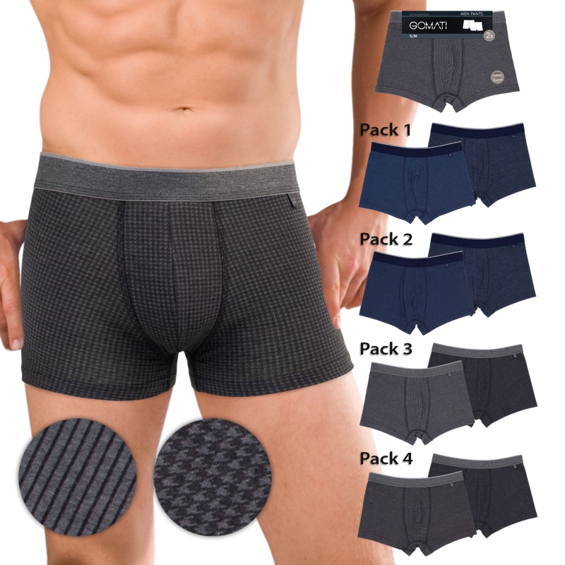 Herren-Pants-2er-Pack-BW-EL-Webgummi-Moul~-Pepita