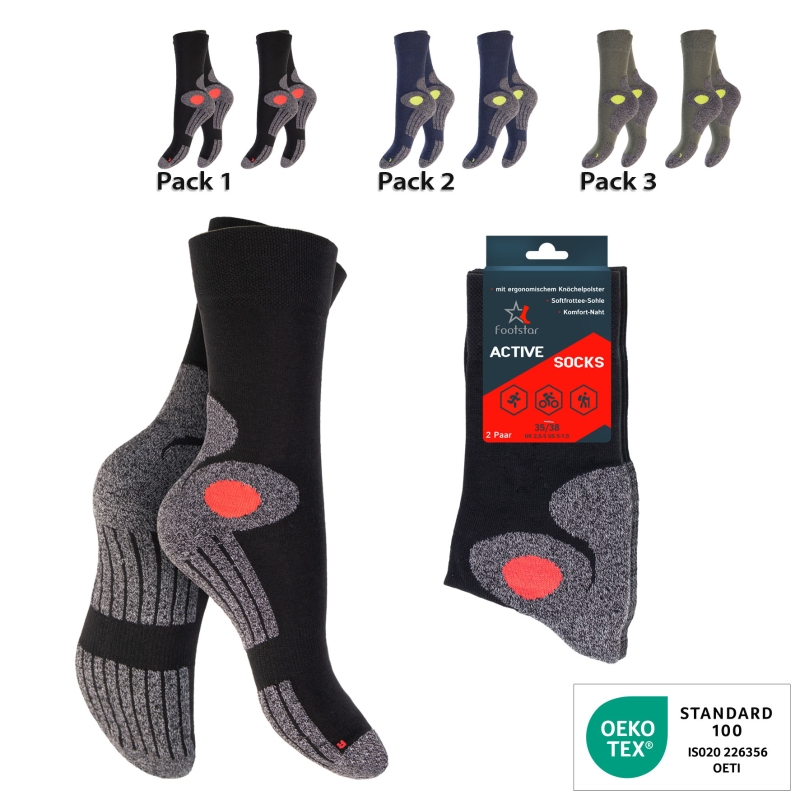 Unisex-Funktion-Socken-BW-EL-2er-Pack