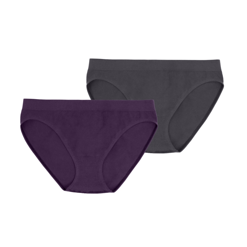 Damen-Bikinislip-2er-Pack-Seamless-Basic