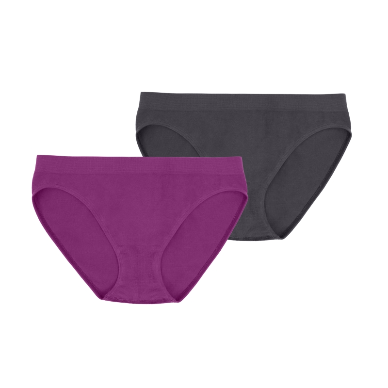 Damen-Bikinislip-2er-Pack-Seamless-Basic