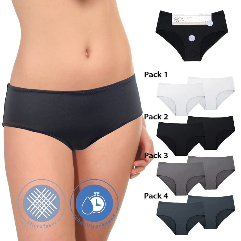 Damen-Panty-2er-Pack-Microfaser-Basic