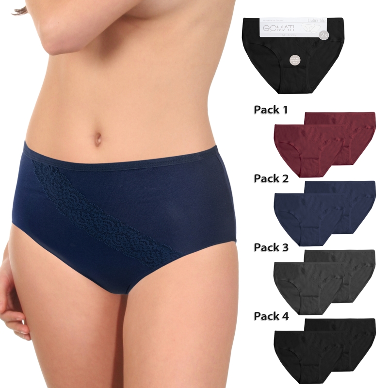 Damen-Bikinislip-2er-Pack-BW-EL-Spitze