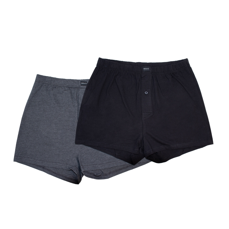 Herren-Boxershorts-2er-Pack-Single-Jersey