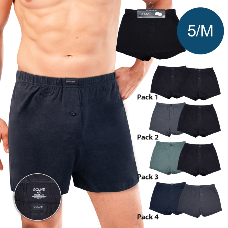 Herren-Boxershorts-2er-Pack-Single-Jersey