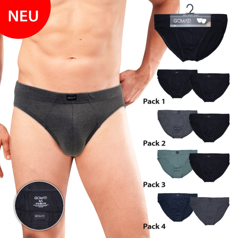Herren-Slip-2er-Pack-Single-Jersey