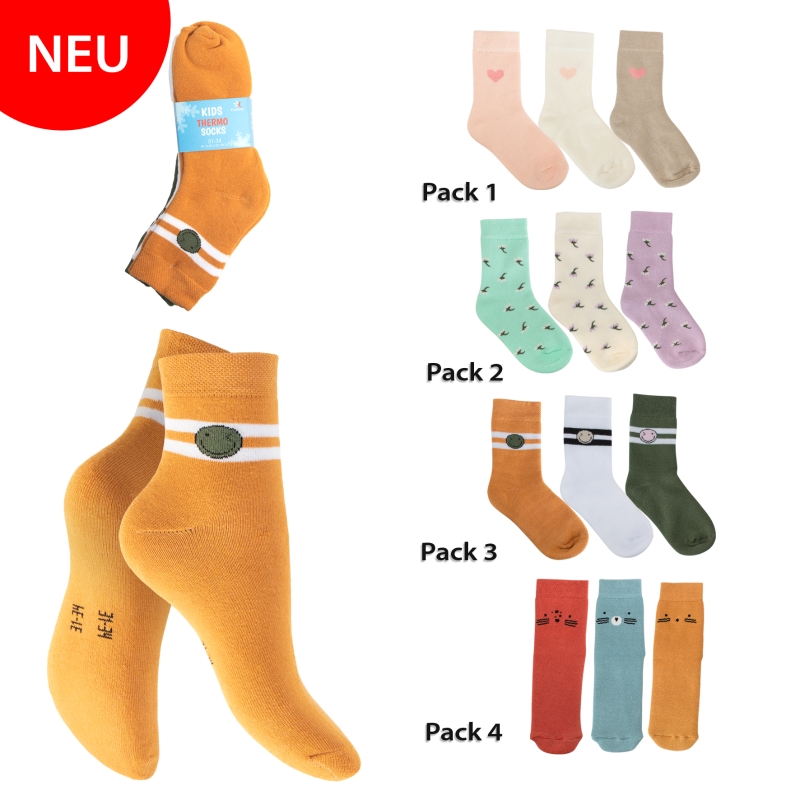 Ki~-Socken,-3er,-versch~-Designs