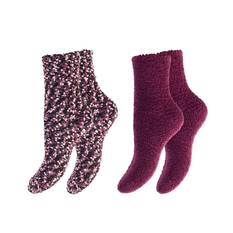 Damen-Kuschelsocken-2er-Pack-PES-EL