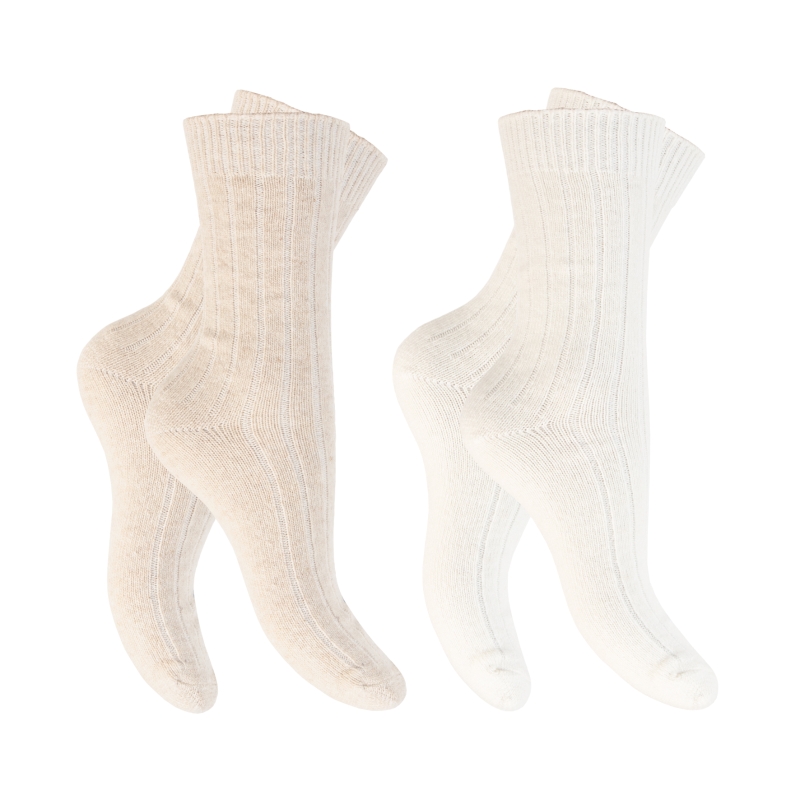 Damen-Lounge-Wear-Woll-Socken-2er-Pack