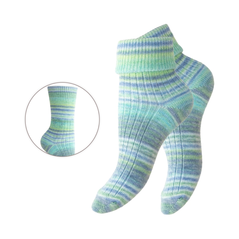 Damen-Fashion-Socken-einzeln-Mulitcolor-Optik