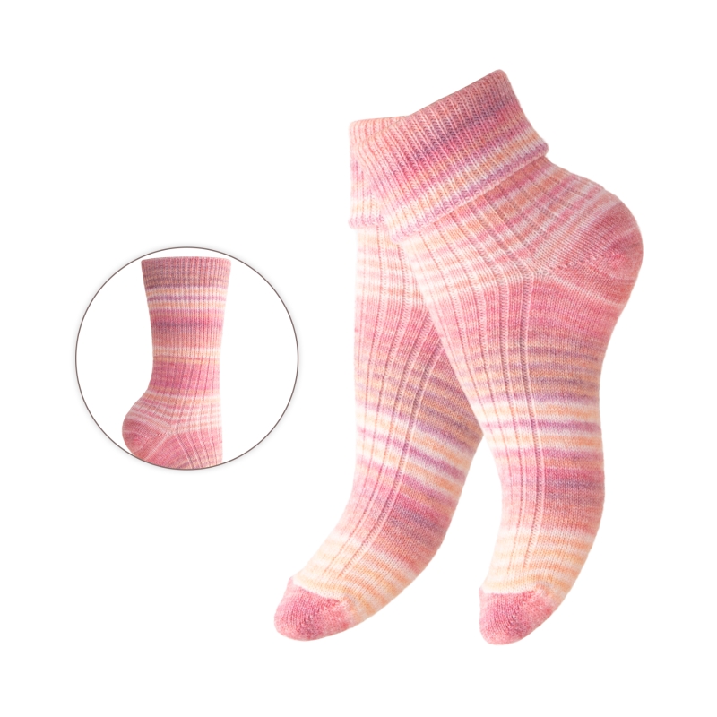 Damen-Fashion-Socken-einzeln-Mulitcolor-Optik