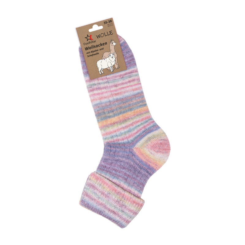 Damen-Fashion-Socken-einzeln-Mulitcolor-Optik
