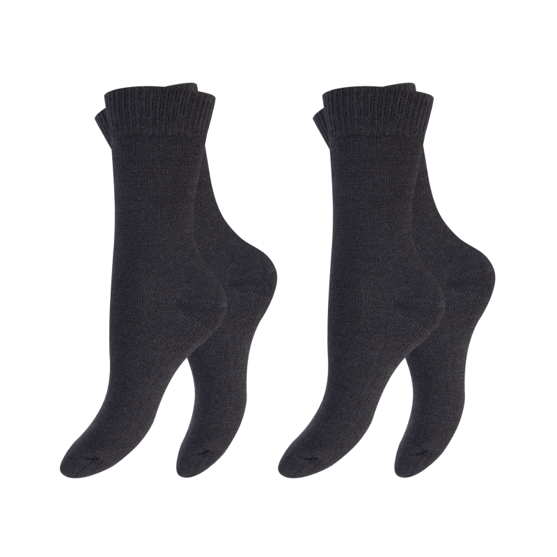 Unisex-Wollsocken-2er-Pack-mit-Schafs--Alpakawolle