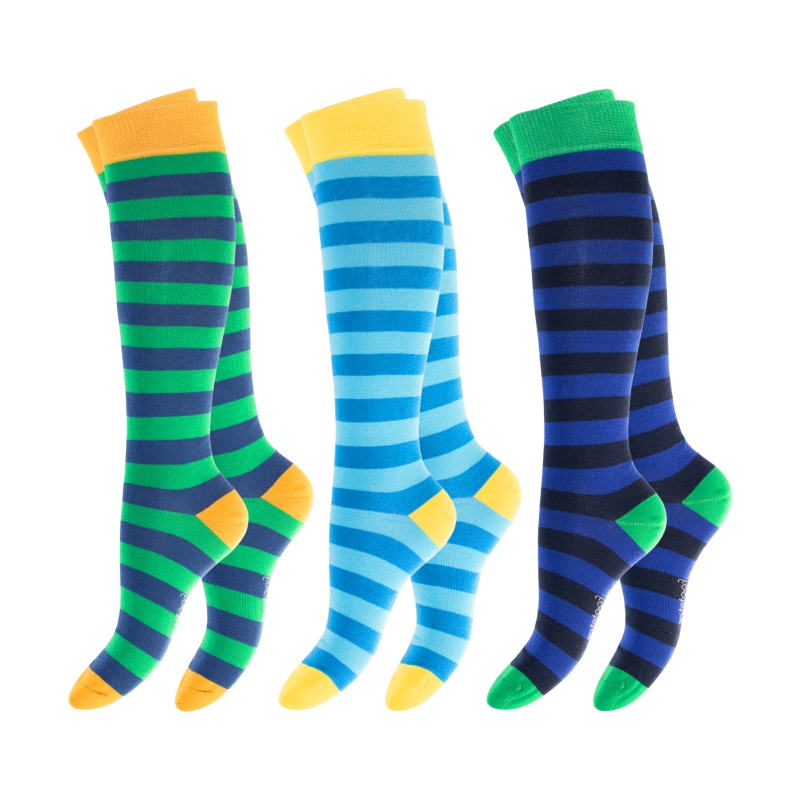 Unisex-Kniestuempfe-3er-Pack