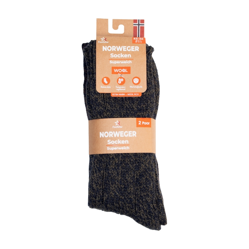 Unisex-Ragg-Socken-2er-Pack