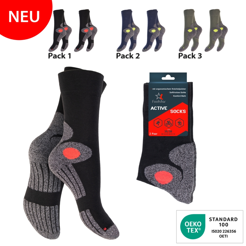 Unisex-Funktion-Socken-BW-EL-2er-Pack